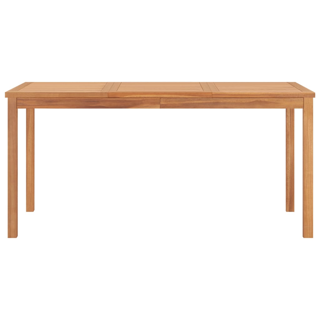 Garten-Esstisch 160x80x77 cm Teak Massivholz